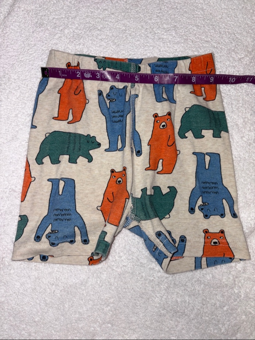 Hanna Andersson Kids summer Beige Bear Print Pajama Set organic 110 cm us 5 - Picture 5 of 8